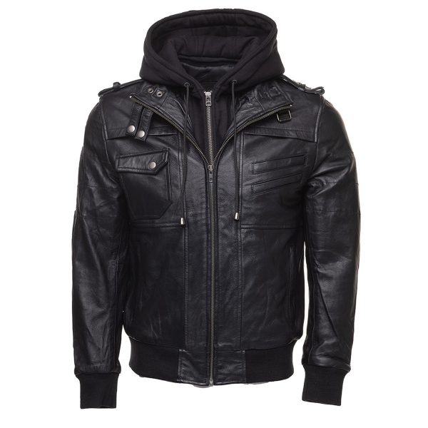 Daniel Clark – Iron Hawk Hooded Bomber Jacket - Image 3