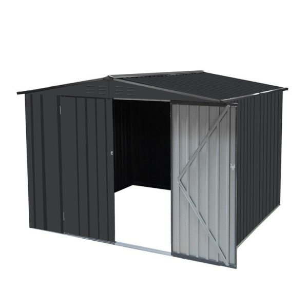 8.06 ft. W x 8.06 ft. D Metal Horizontal Storage Shed - Image 5