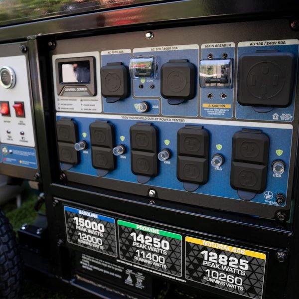DuroMax 13000 Watt, Tri Fuel Portable Generator, w/ CO Alert - Image 18