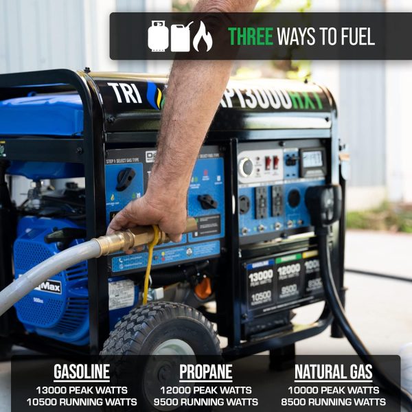 DuroMax 13000 Watt, Tri Fuel Portable Generator, w/ CO Alert - Image 22