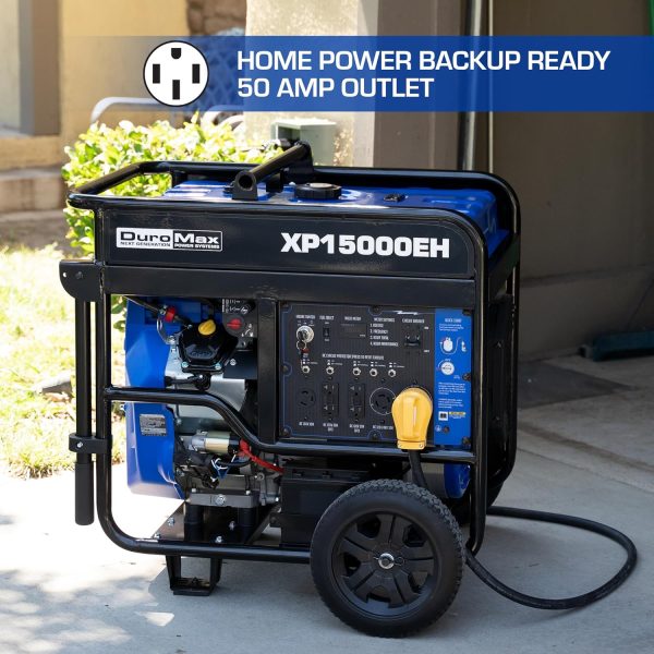 DuroMax XP13000EH Dual Fuel Portable Generator 13000 Watt Gas - Image 10