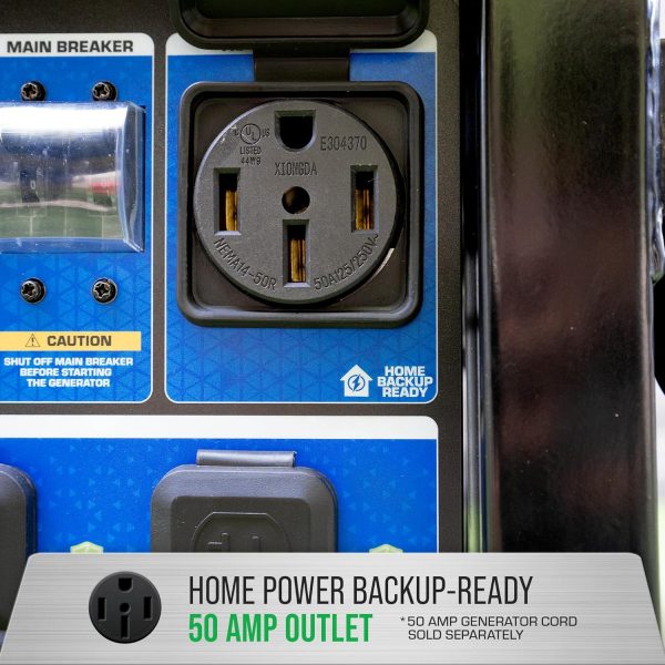 DuroMax 13000 Watt, Tri Fuel Portable Generator, w/ CO Alert - Image 4