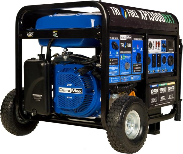 DuroMax 13000 Watt, Tri Fuel Portable Generator, w/ CO Alert - Image 9