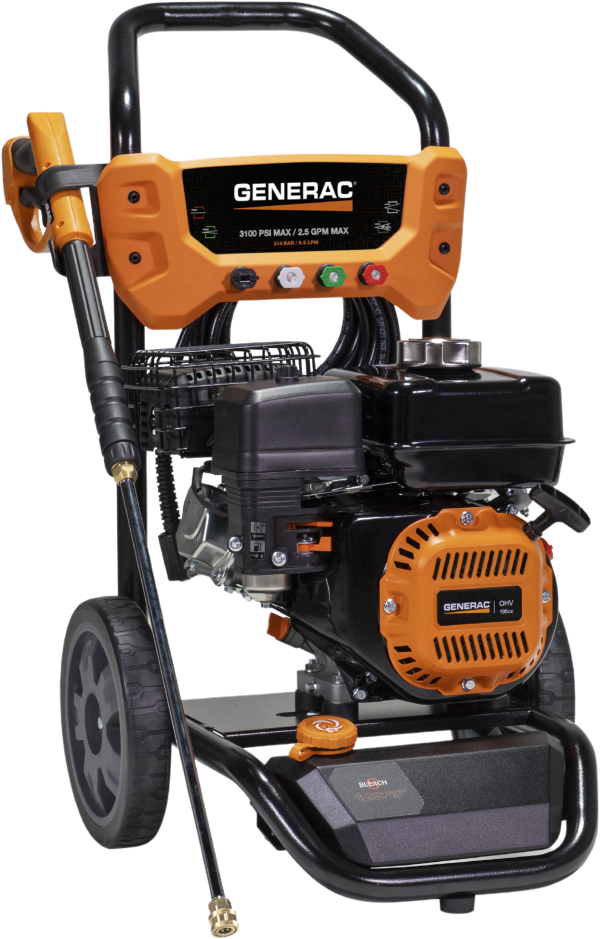 Generac 8909 Pressure Washer 3100 PSI 2.5 GPM Residential Gas New