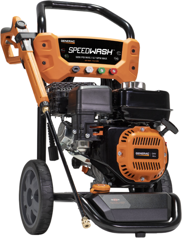 Generac 8912 SpeedWash 3200 PSI 2.7 GPM Pressure Washer Residential Gas Recoil Start w/ Power Broom New