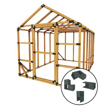 E-Z Frames 8′ W x 10′ D DIY Storage Shed Kit - Image 3
