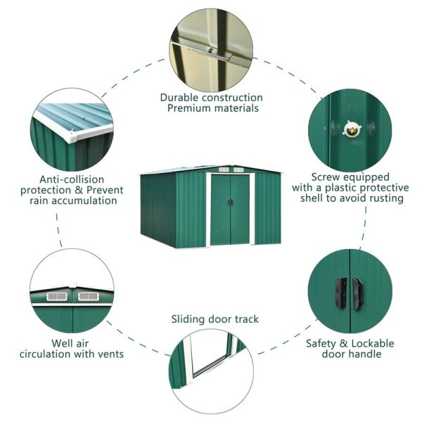 8 ft. W x 10 ft. D Storage Shed - Image 6