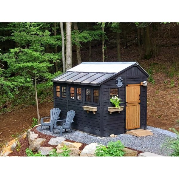Outdoor Living Today 8 ft. W x 12 ft. D Cedar Wood Sunshed Garden Shed - Image 5