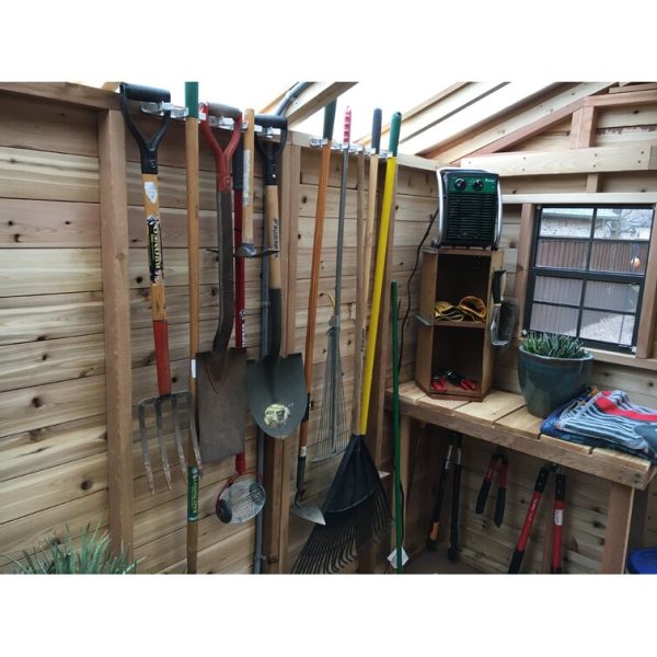 Outdoor Living Today 8 ft. W x 12 ft. D Cedar Wood Sunshed Garden Shed - Image 3