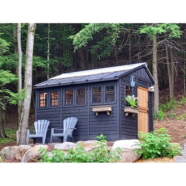 Outdoor Living Today 8 ft. W x 12 ft. D Cedar Wood Sunshed Garden Shed - Image 4