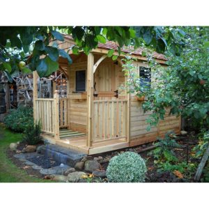 Outdoor Living Today 8 ft. W x 12 ft. D Santa Rosa Cedar Wood Garden Shed