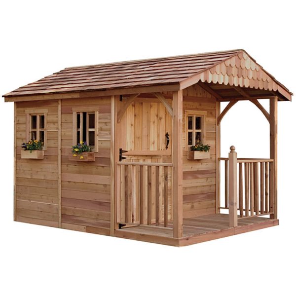 Outdoor Living Today 8 ft. W x 12 ft. D Santa Rosa Cedar Wood Garden Shed - Image 7