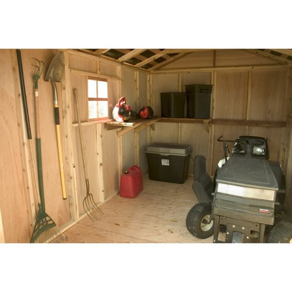 Outdoor Living Today 8 ft. W x 12ft D SpaceMaster Cedar Wood Storage Shed - Image 4