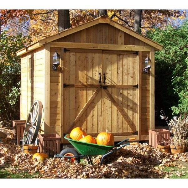 Outdoor Living Today 8 ft. W x 12ft D SpaceMaster Cedar Wood Storage Shed - Image 6