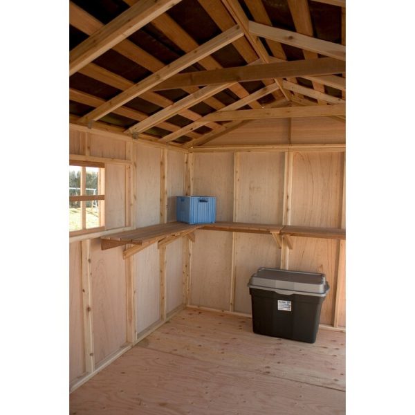 Outdoor Living Today 8 ft. W x 12ft D SpaceMaster Cedar Wood Storage Shed - Image 5