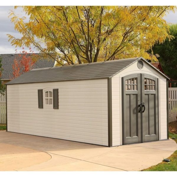 D Plastic Storage Shed 8 ft. W x 20 ft - Image 4