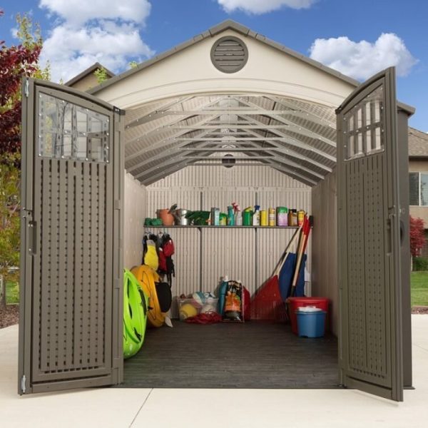 D Plastic Storage Shed 8 ft. W x 20 ft - Image 2