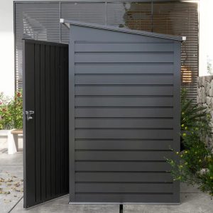 8 ft. W x 4 ft. D Galvanized Steel Horizontal Storage Shed - Image 3