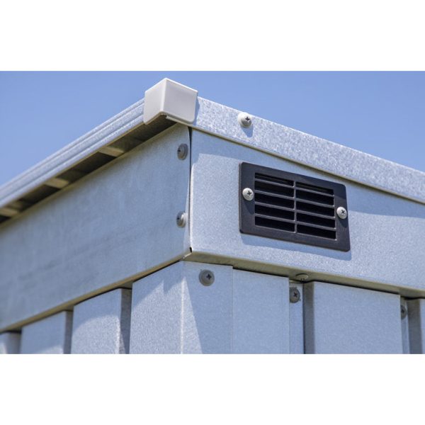 Arrow 8 ft. W x 4 ft. D Metal Portable Storage Shed - Image 5