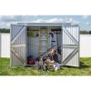 Arrow 8 ft. W x 4 ft. D Metal Portable Storage Shed - Image 2
