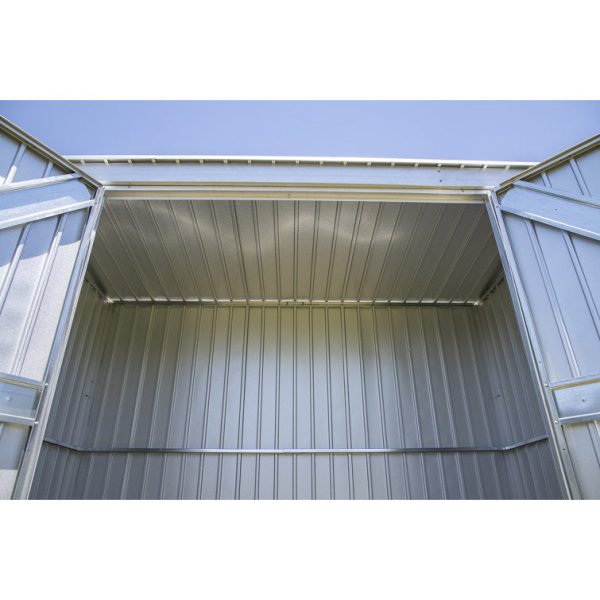 Arrow 8 ft. W x 4 ft. D Metal Portable Storage Shed - Image 4