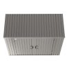 Arrow 8 ft. W x 4 ft. D Metal Portable Storage Shed - Image 9