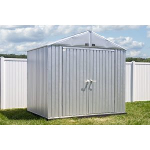 Arrow 8 ft. W x 6 ft. D Galvanized Steel Portable Storage Shed