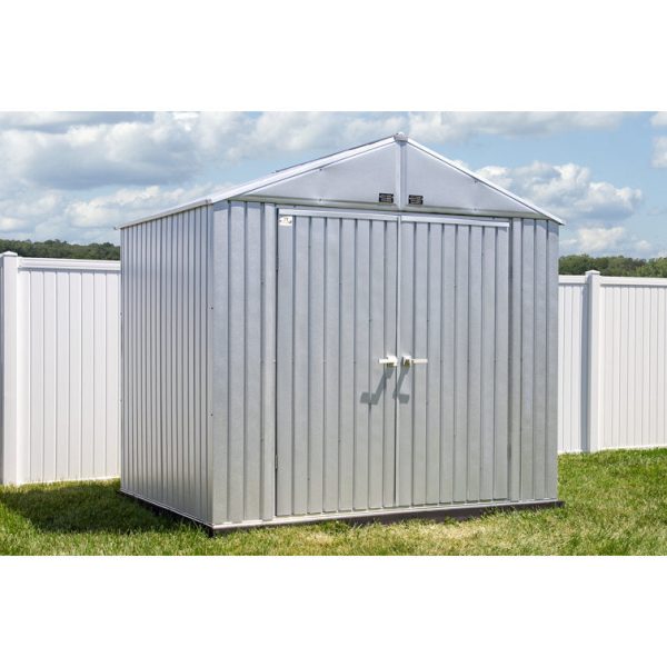 Arrow 8 ft. W x 6 ft. D Galvanized Steel Portable Storage Shed