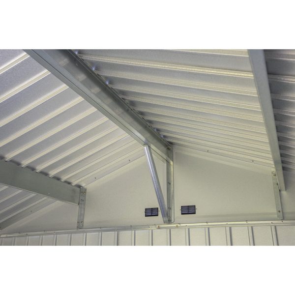 Arrow 8 ft. W x 6 ft. D Galvanized Steel Portable Storage Shed - Image 5