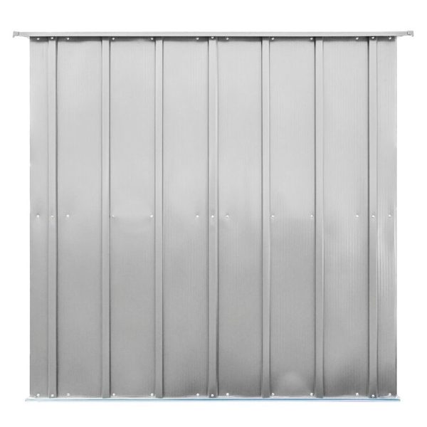 Arrow 8 ft. W x 6 ft. D Galvanized Steel Storage Shed - Image 7