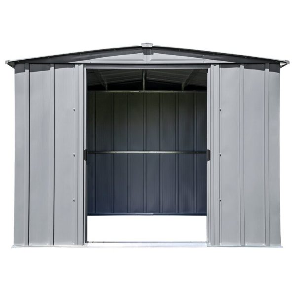 Arrow 8 ft. W x 6 ft. D Galvanized Steel Storage Shed - Image 8