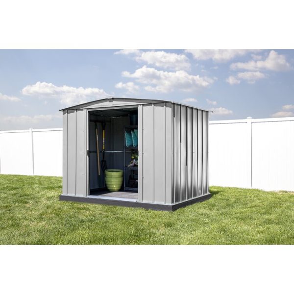 Arrow 8 ft. W x 6 ft. D Galvanized Steel Storage Shed - Image 6