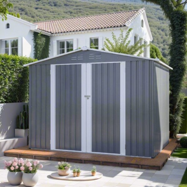 8 ft. W x 6 ft. D Metal Storage Shed - Image 5