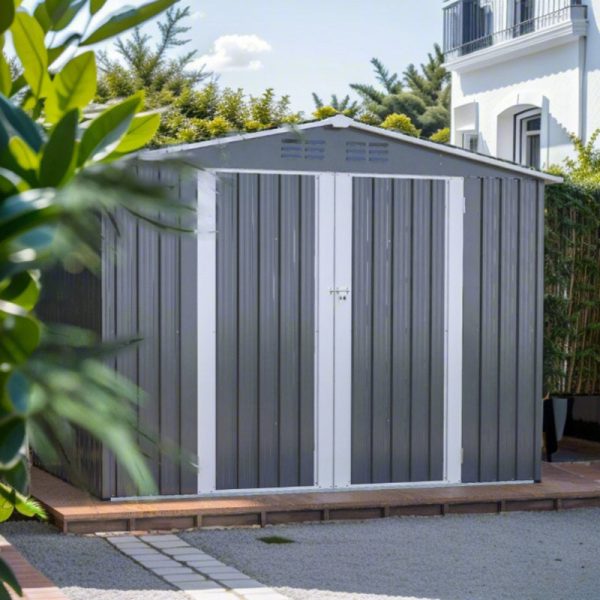 8 ft. W x 6 ft. D Metal Storage Shed - Image 2