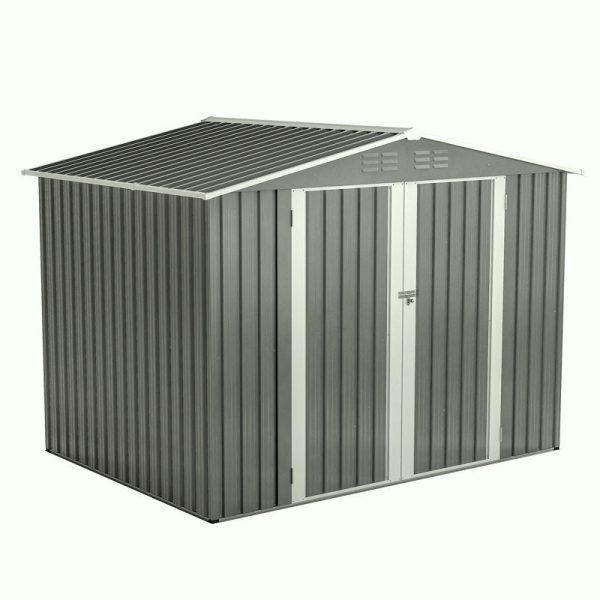 8 ft. W x 6 ft. D Metal Storage Shed - Image 3