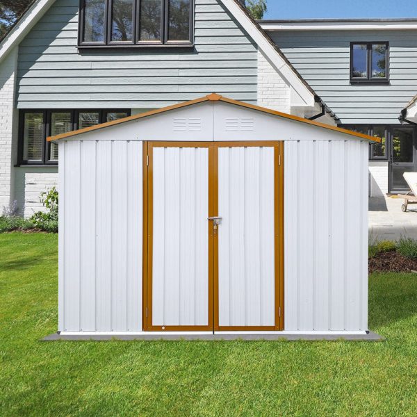 8 ft. W x 6 ft. D Stainless Steel Horizontal Storage Shed - Image 2