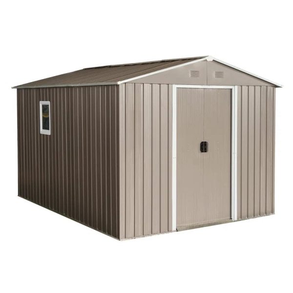 8 ft. x 10 ft. Metal Traditional Storage Shed