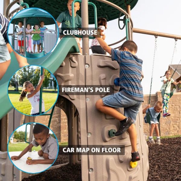 Deluxe  Metal Swing Set with 2 Swing(S) , 1 Slide(S) - Image 10