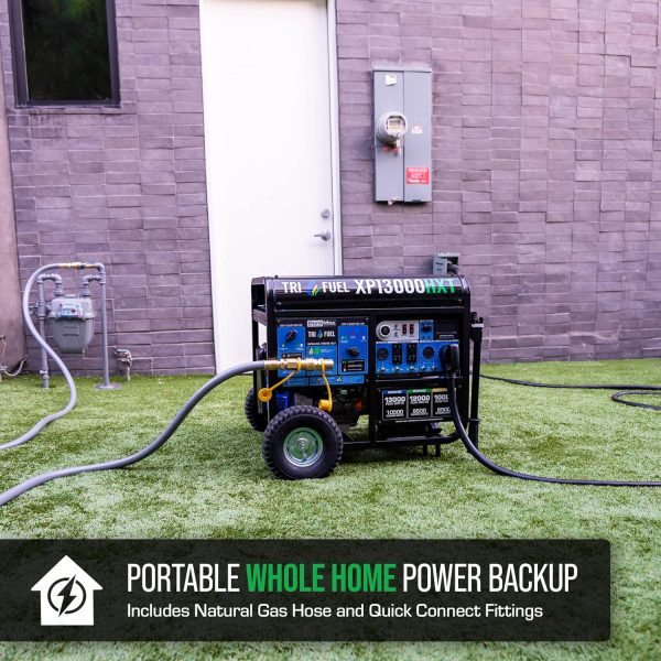 DuroMax 13000 Watt, Tri Fuel Portable Generator, w/ CO Alert - Image 21