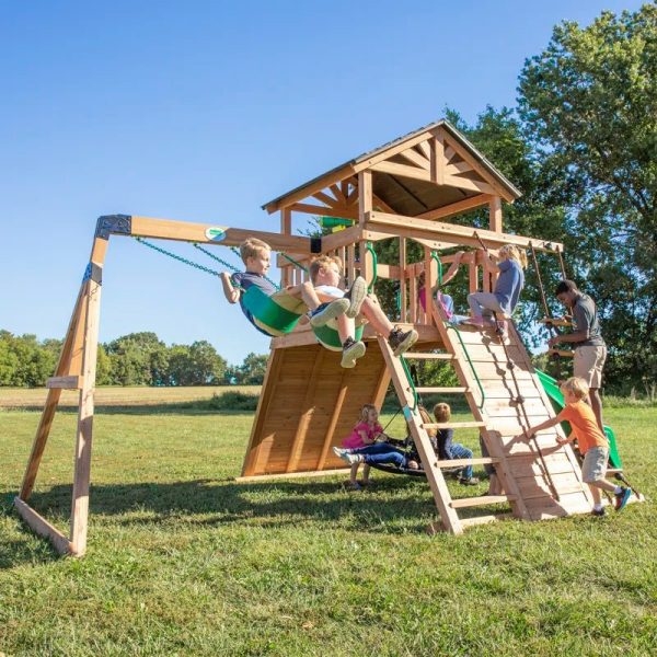 Endeavor All Cedar Wooden Swing Set - Image 2