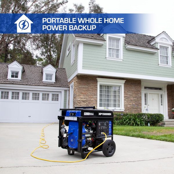 DuroMax XP13000EH Dual Fuel Portable Generator 13000 Watt Gas - Image 7