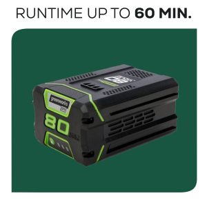 Greenworks 80V 21" Self Propelled Mower 5Ah Battery & Charger - Image 12