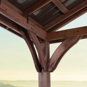 Arlington 12′ X 12′ Solid Wood Patio Gazebo - Image 9