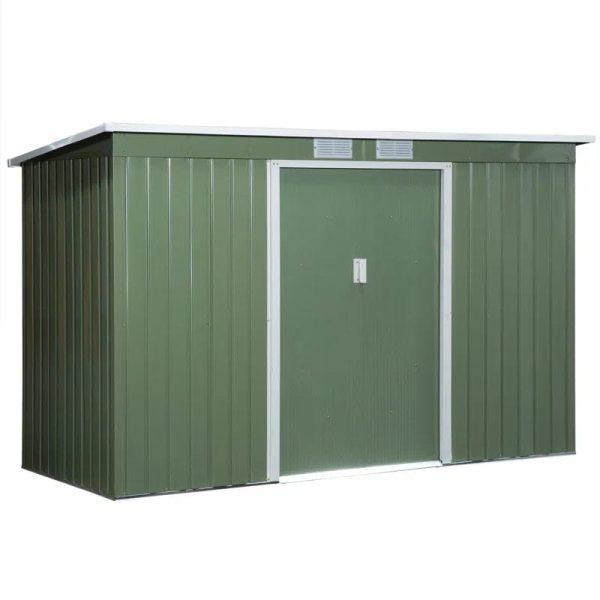 9 ft. W x 4 ft. D Metal Lean-To Storage Shed