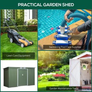 9 ft. W x 4 ft. D Metal Lean-To Storage Shed - Image 7