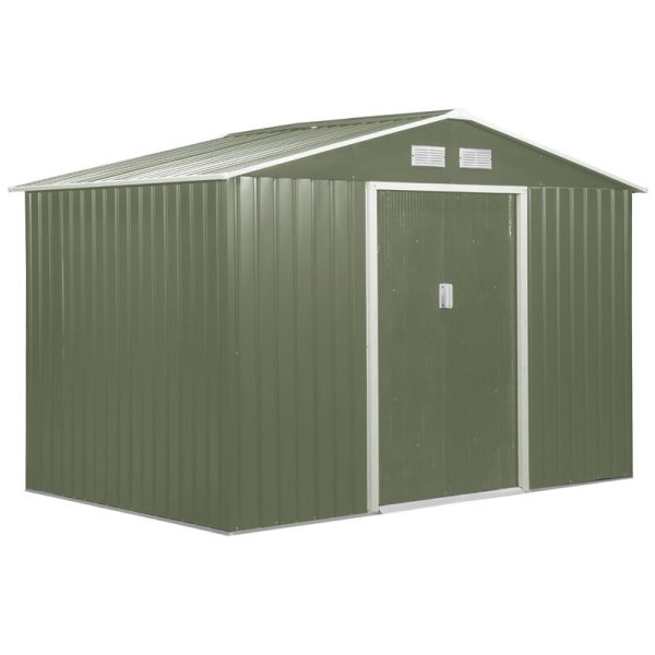 9 ft. W x 6 ft. D Galvanized Steel Storage Shed - Image 3