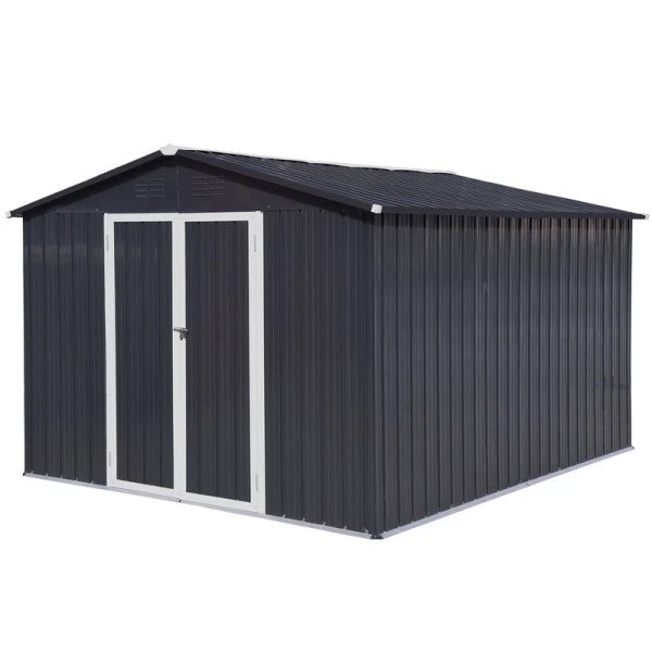 9 ft. W x 6 ft. D Metal Storage Shed