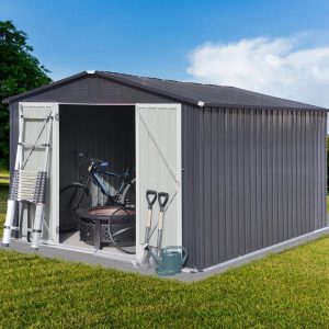 9 ft. W x 6 ft. D Metal Storage Shed - Image 7
