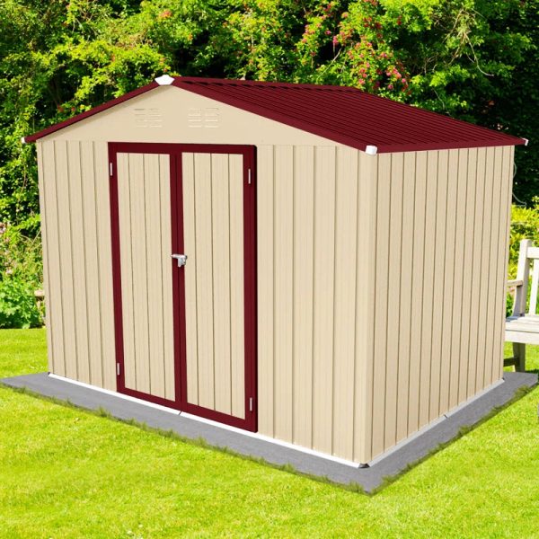 9 ft. W x 6 ft. D Metal Storage Shed - Image 5