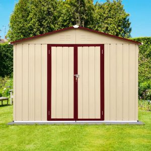 9 ft. W x 6 ft. D Metal Storage Shed